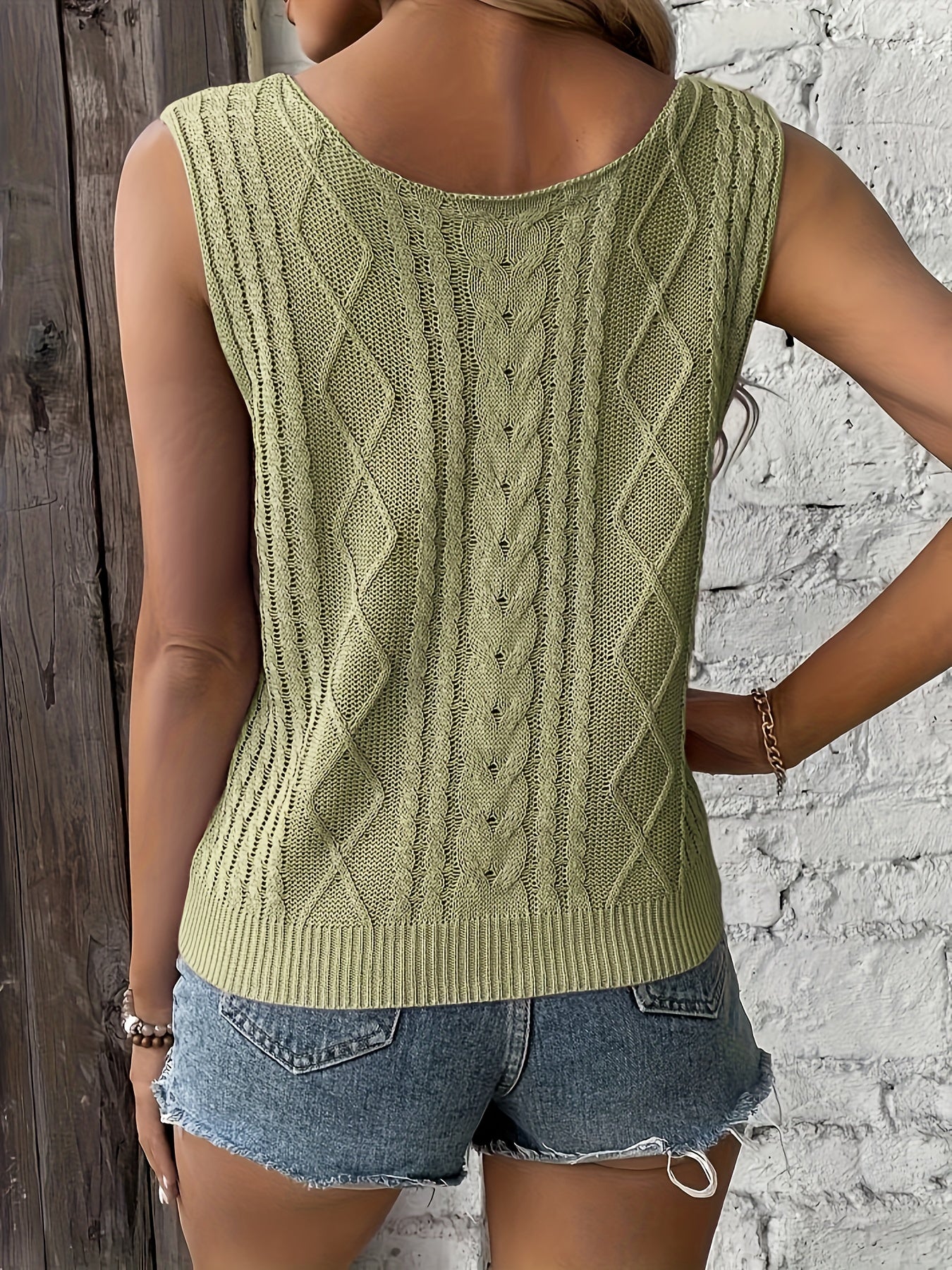 Sarah™ - Sleeveless Sweater
