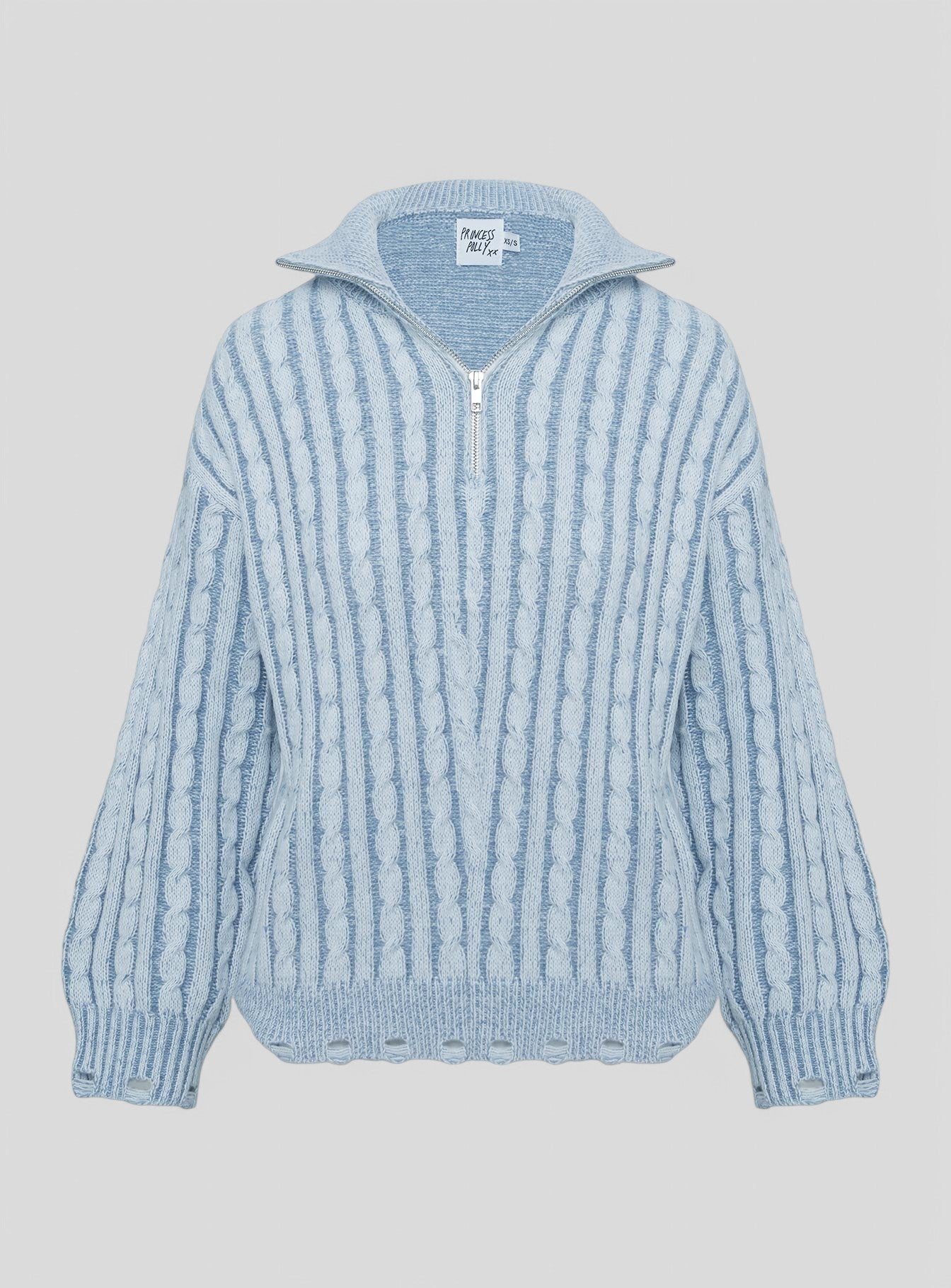 Emily™ - Quarter Zip Knit Jumper