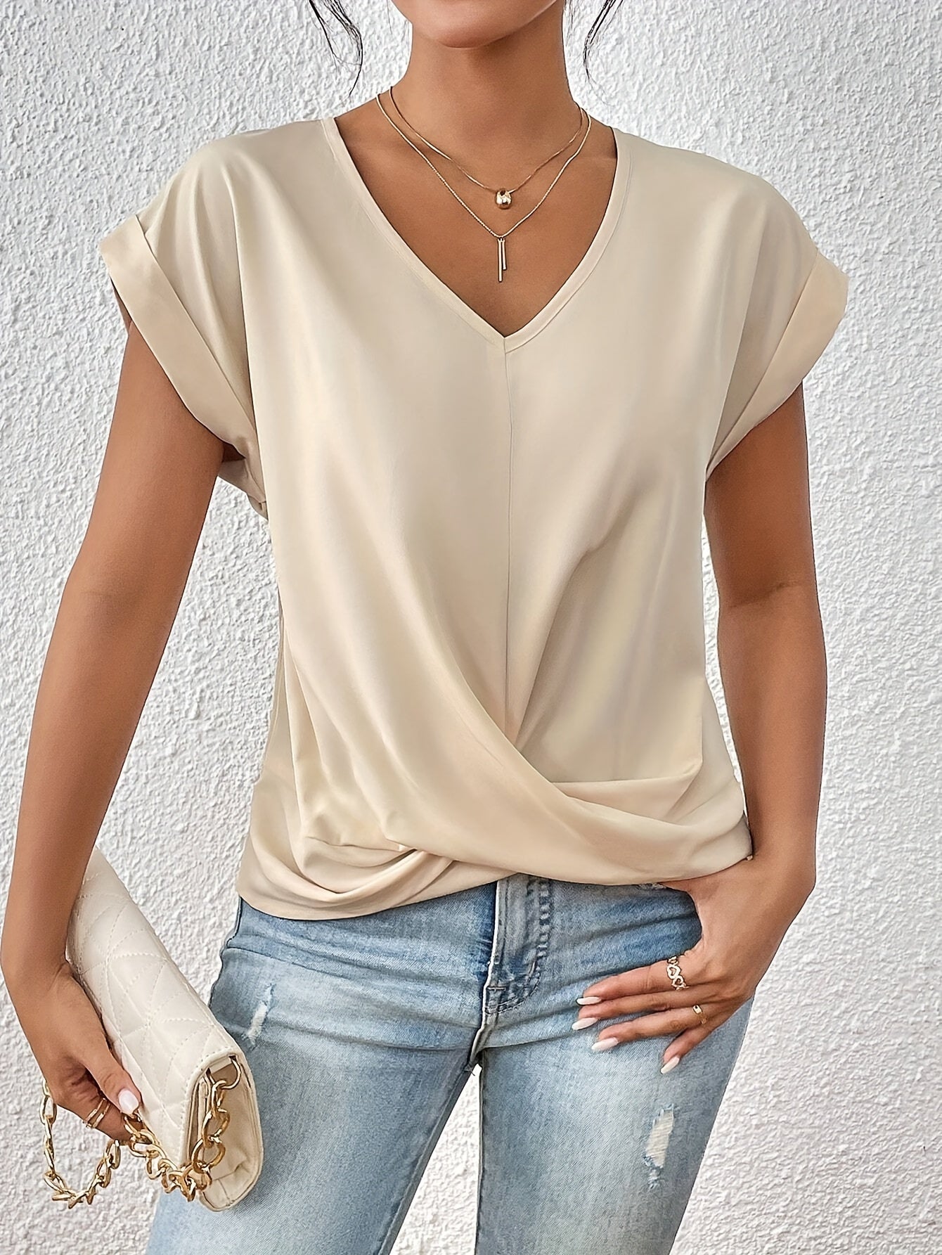 Luisa™ - Casual Heart-Neck T-Shirt (1+1 Free)