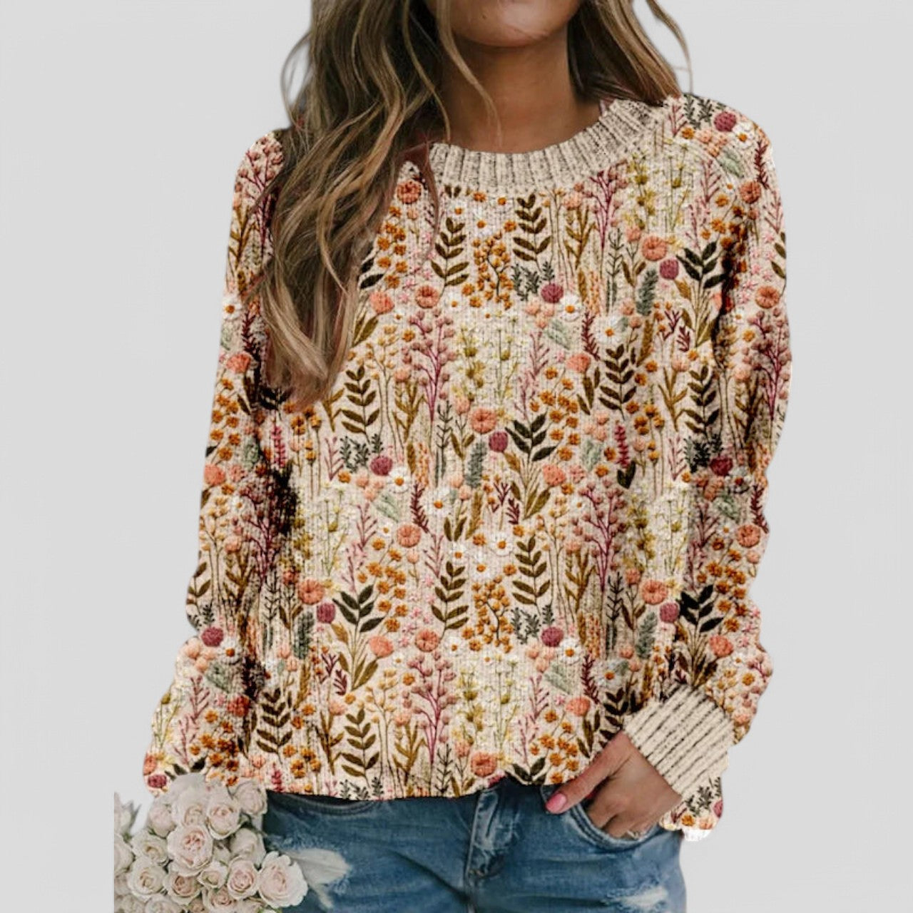 Nova™ - Comfortable Floral Jumper