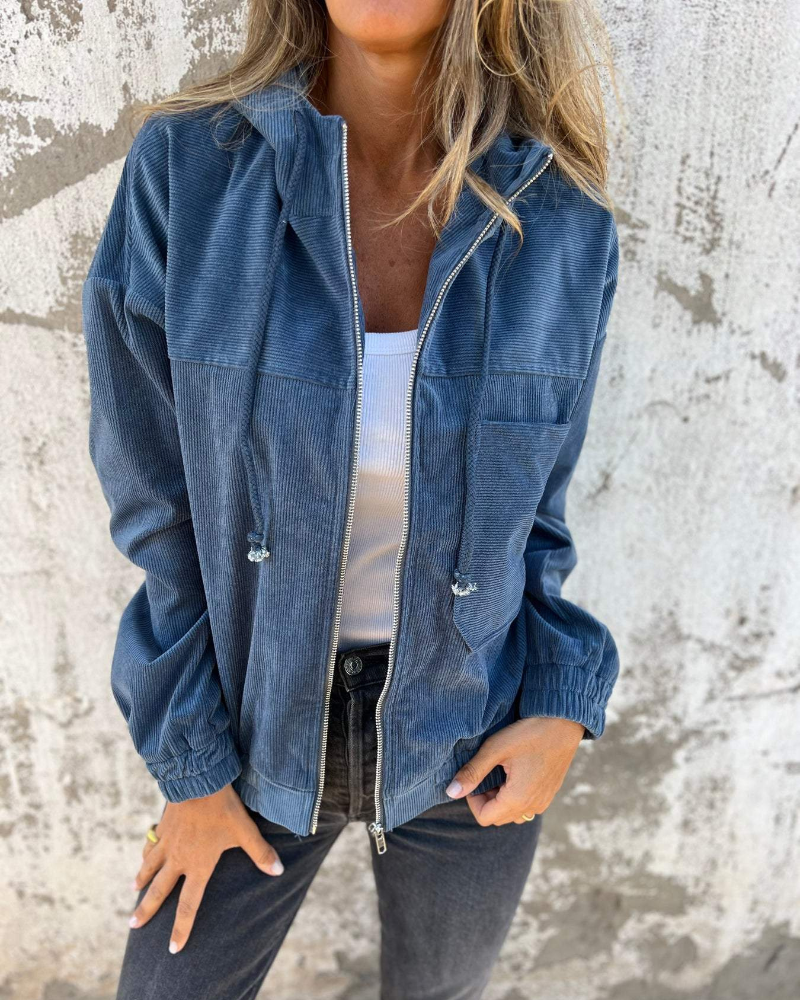Suzan – Lightweight Hooded Zip Jacket